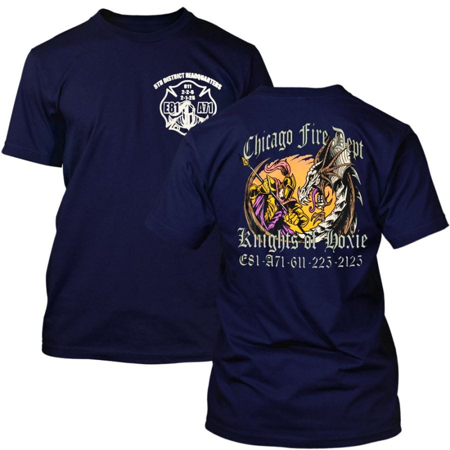 Chicago Fire Dept. - Engine 81 "Knights of Hoxie" T-Shirt